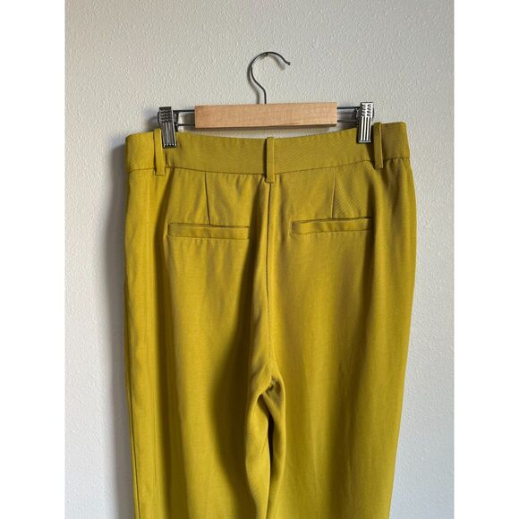 Boden Women’s Cut Richmond 3/4 Cropped Tailored Citrine Yellow Trousers Size 8P - Picture 5 of 8